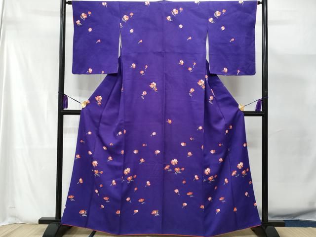 平和屋着物□上質な色無地 似せ紫色 正絹 逸品 未使用 CAAS3700fb 平和