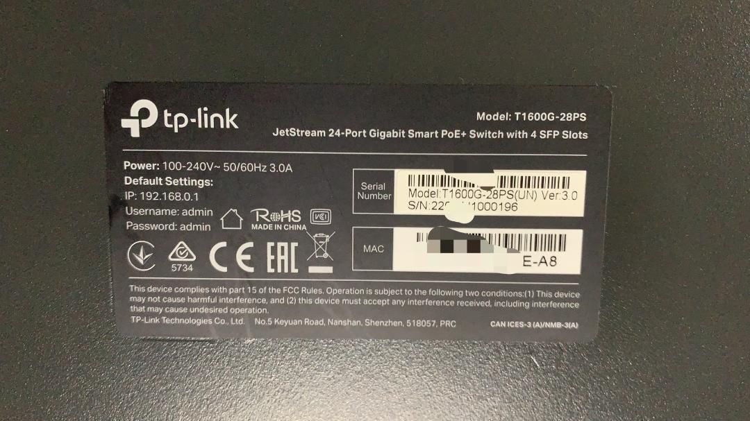 TP-Link T1600G-28PS