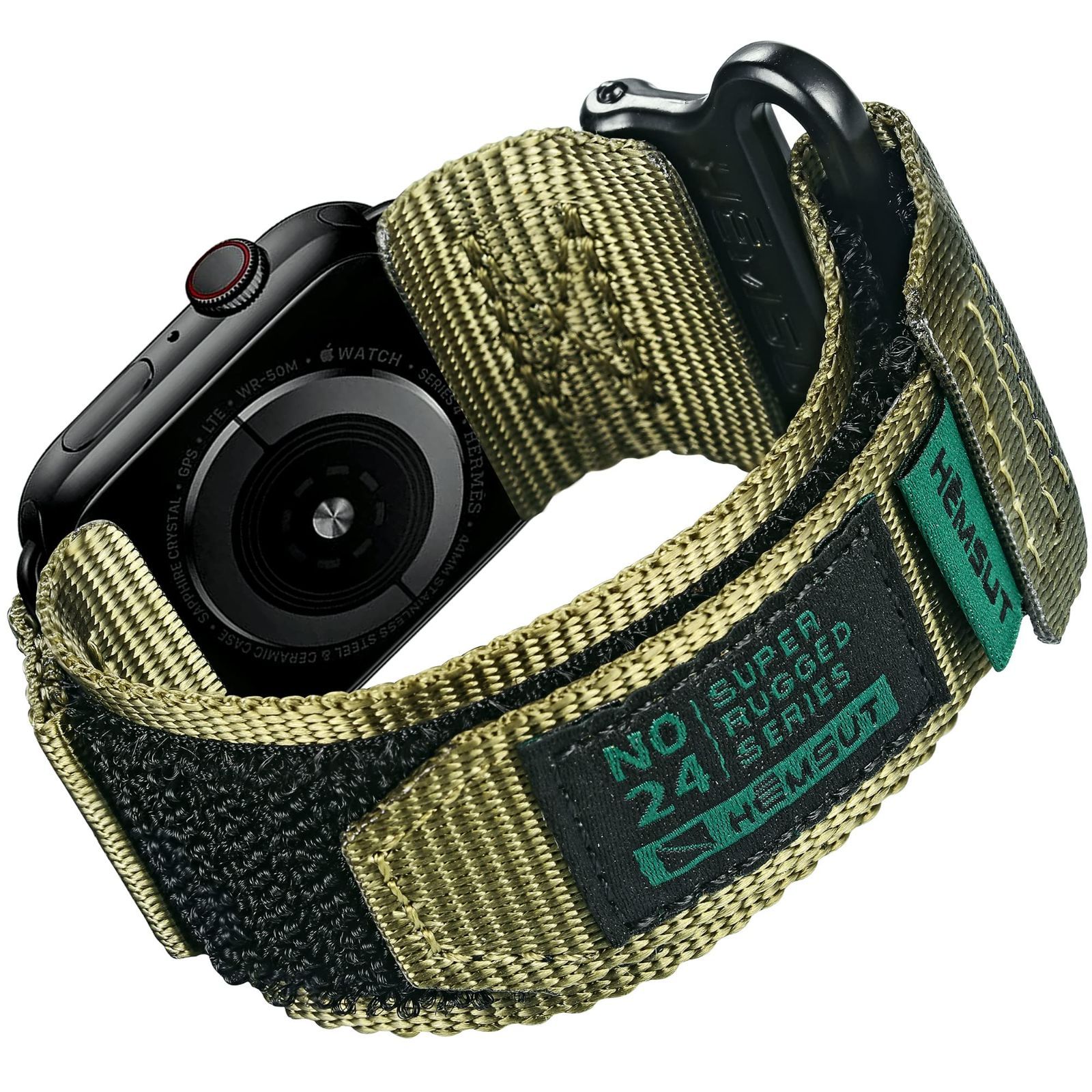 Hemsut コンパチブル Apple Wacthバンド アップルウォッチバンド ウルトラナイロン運動バンド apple watch series/Ultra交換バンド iWatchバンド 42mm/44mm/45mm/49mm 38mm/40mm