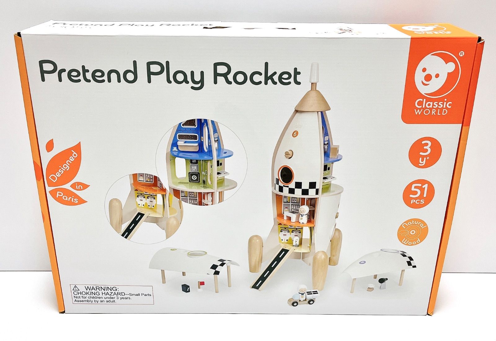 コストコ クラシックワールド 組み立てロケット Pretend Play Roket