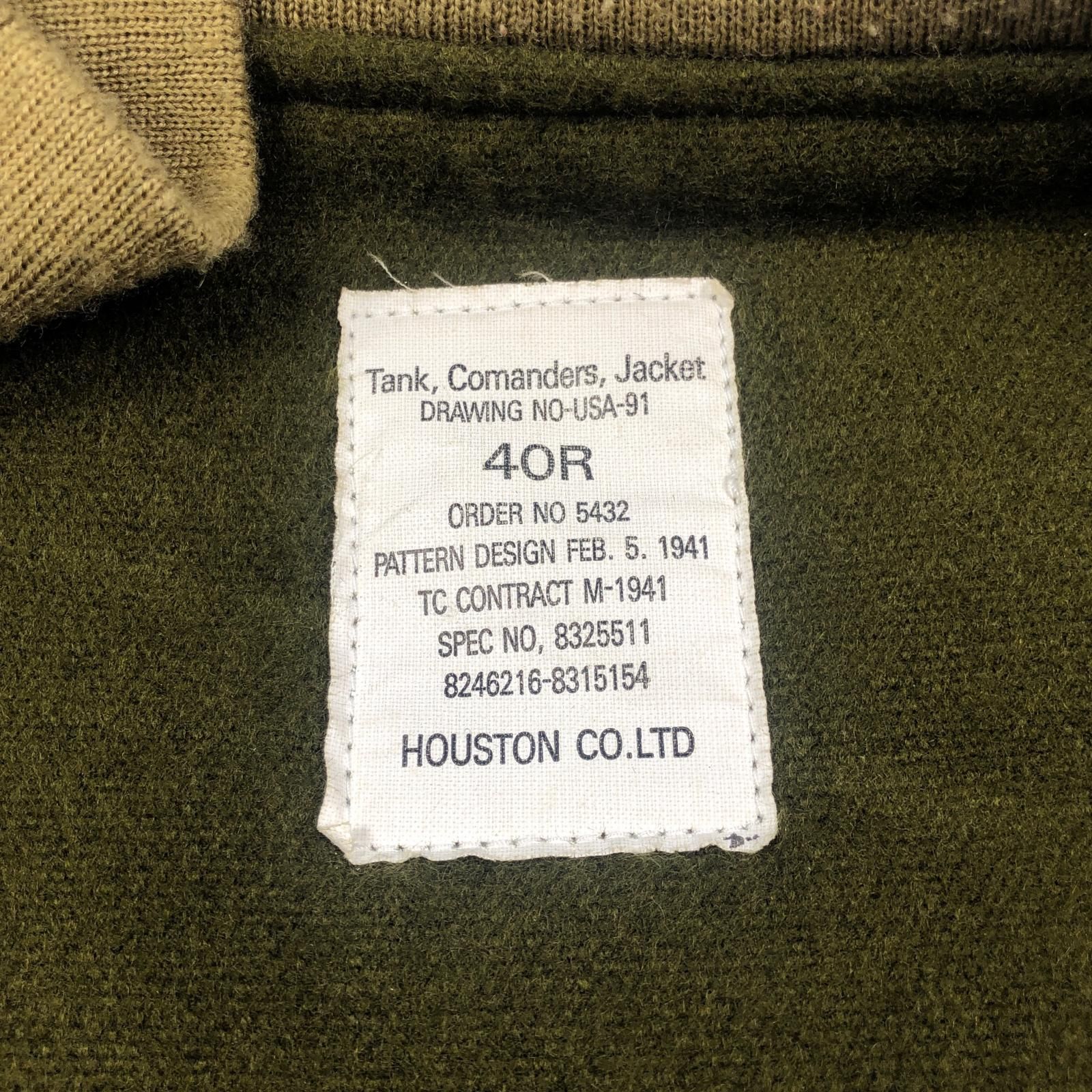 姫路東店】 中古 HOUSTON | ヒューストン ミリタリージャケット TANK 