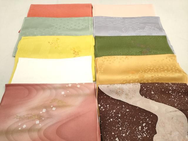 平和屋着物 和装小物 帯揚げ10枚セット 正絹 DAAX2013xg