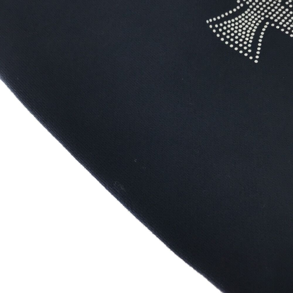 UNKNOWN (アンノウン) Navy Cross Rhinestone Zip Hoodie ネイビー  