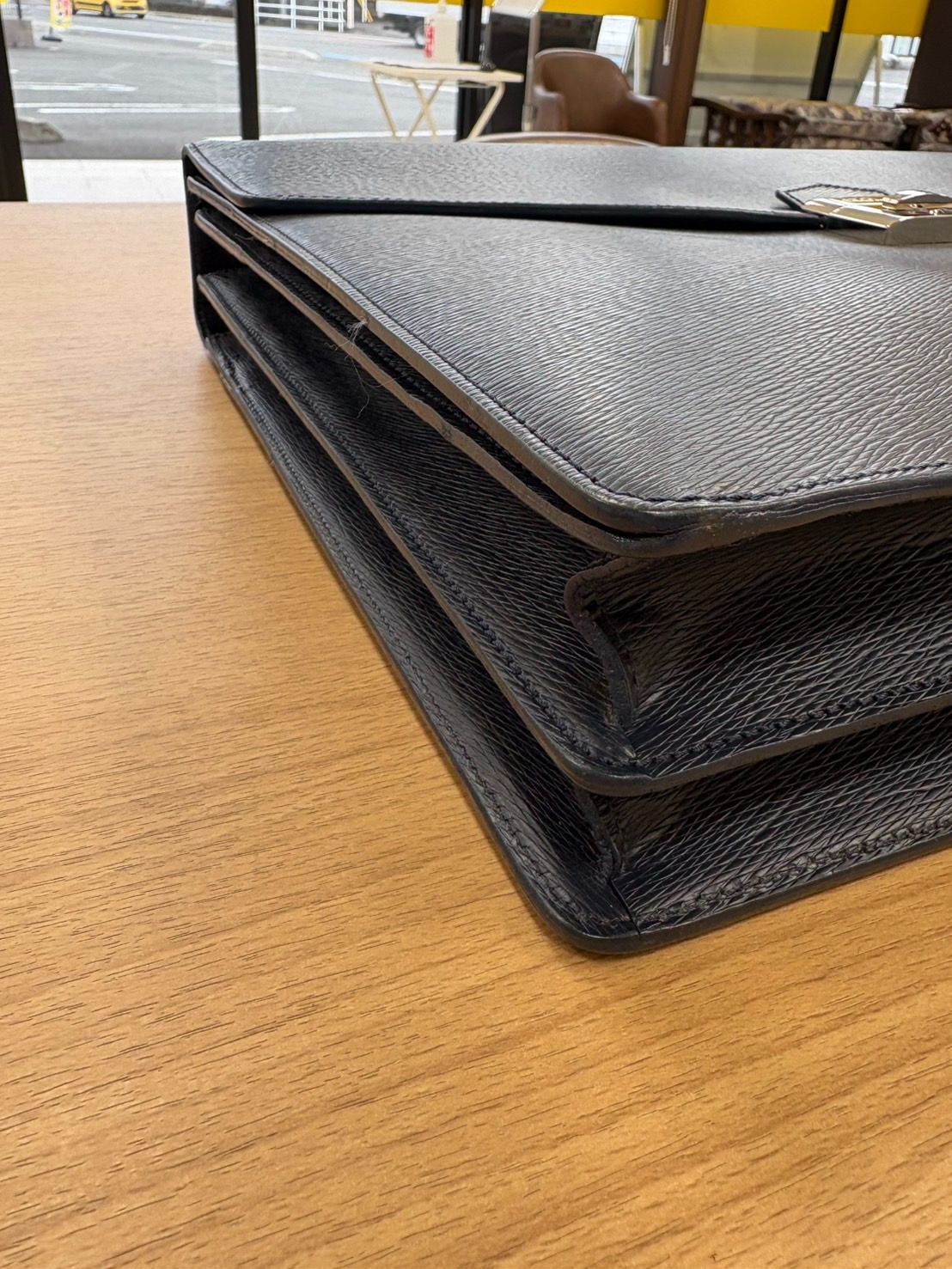 S.T. Dupont ビジネスバッグ 黒 レザー EL4】S.T.Dupont エス・テー・デュポン レザー ビジネスバッグ