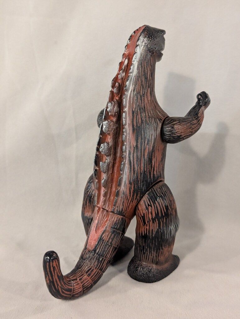 マルサン 世紀の大怪獣 クラシックゴジラ350 黒成型/茶/銀/目色なし