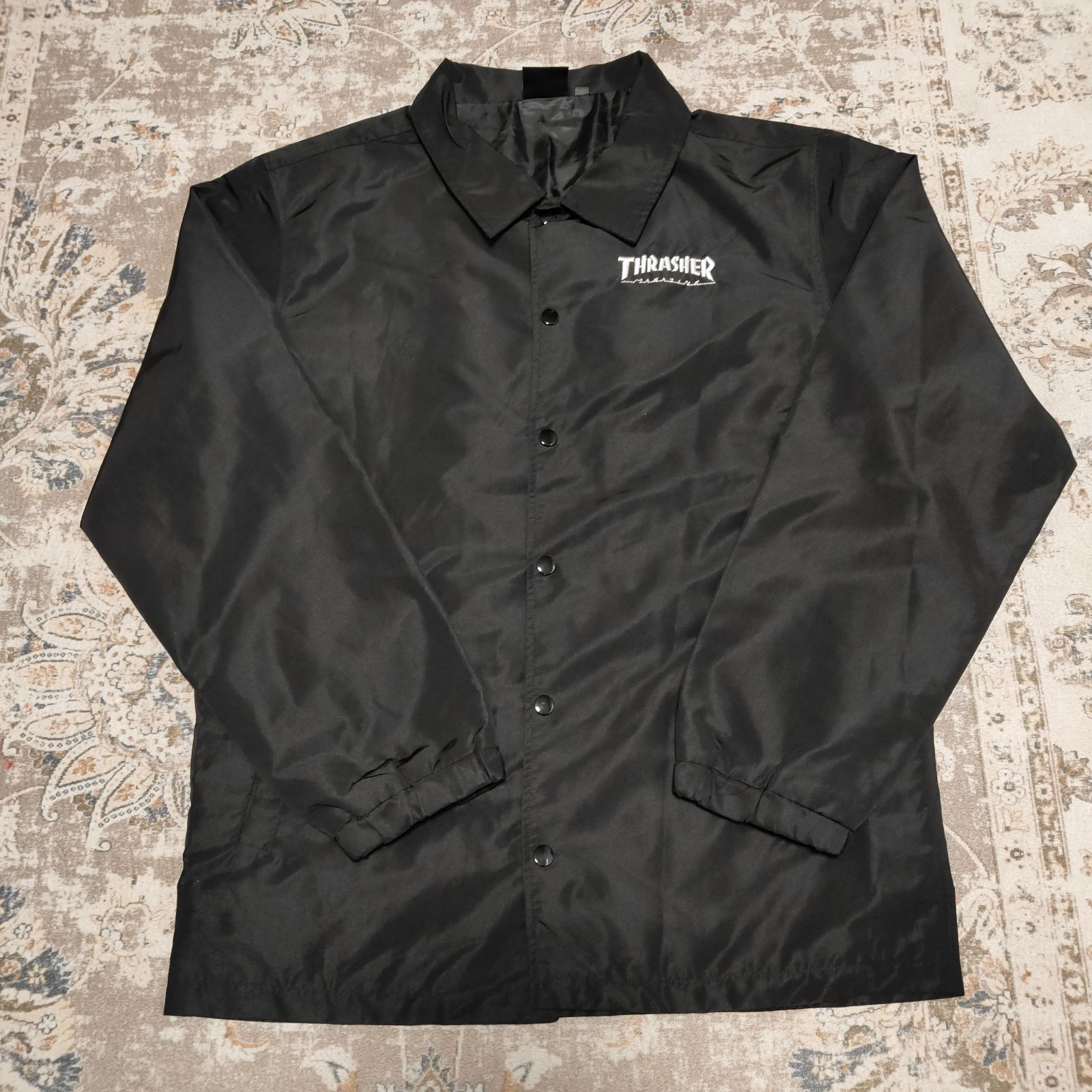 THRASHER スラッシャー コーチジャケット ブルゾン ブラック М