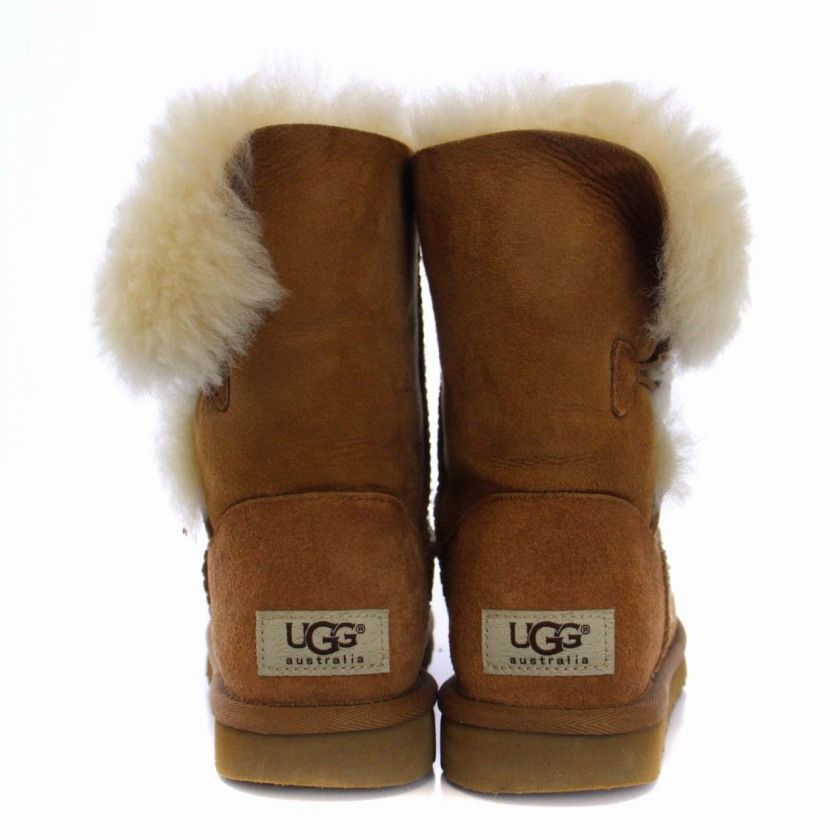 アグ オーストラリア UGG australia ベイリーボタン 2 BAILEY BUTTON 2 ムートンブーツ ショートブーツ スエード US5  22cm ベージュ 5803 /BM