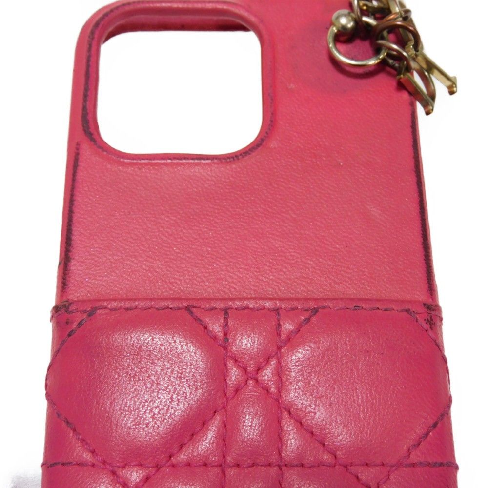 Dior ディオール LADY DIOR iPhone 13 PRO ケース ロゴチャーム