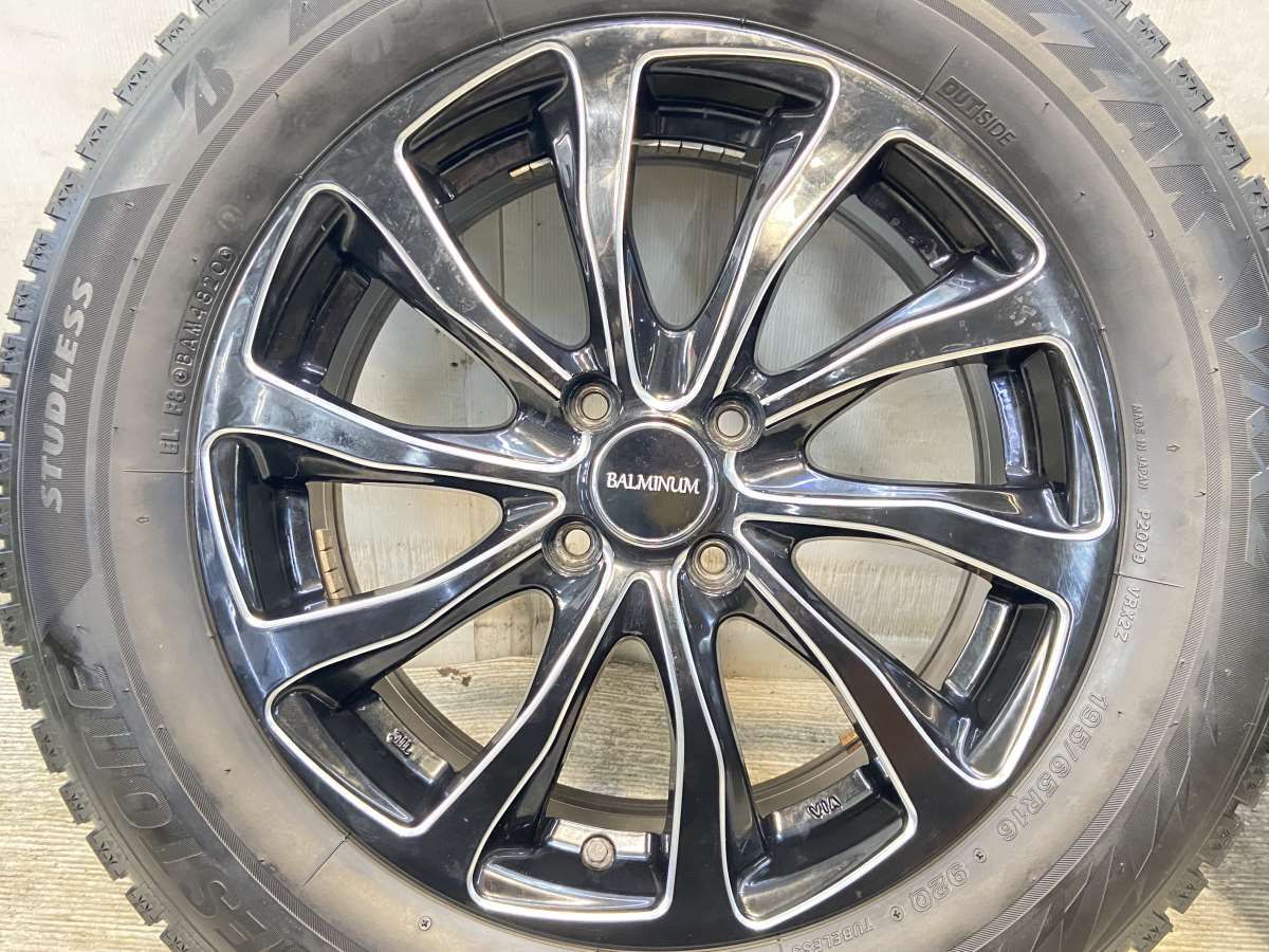 人気アイテムお得に購入！ 195 65R16 ブリヂストン ブリザック VRX2 BALMINUM 16x6.0 45 100-4穴 タイヤ スタッドレスタイヤ ホイールセット 4本セット w16250929600 【超特価SALE開催中！】