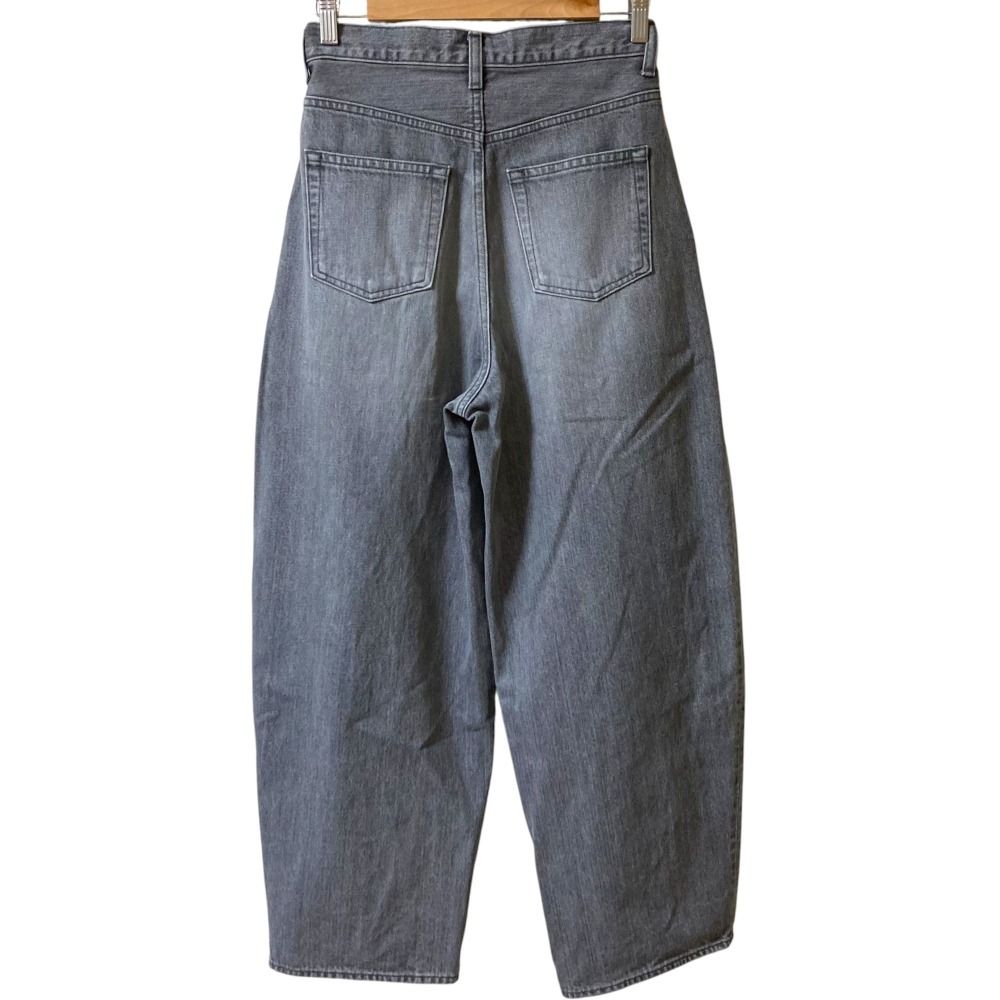 Drawer ドゥロワー 3タックカーブデニム ジーンズ サイズ34 グレー レディース 古着