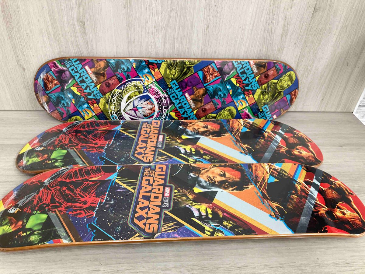 新品 GUARDIANS OF THE GALAXY スケートボードデッキ 2個