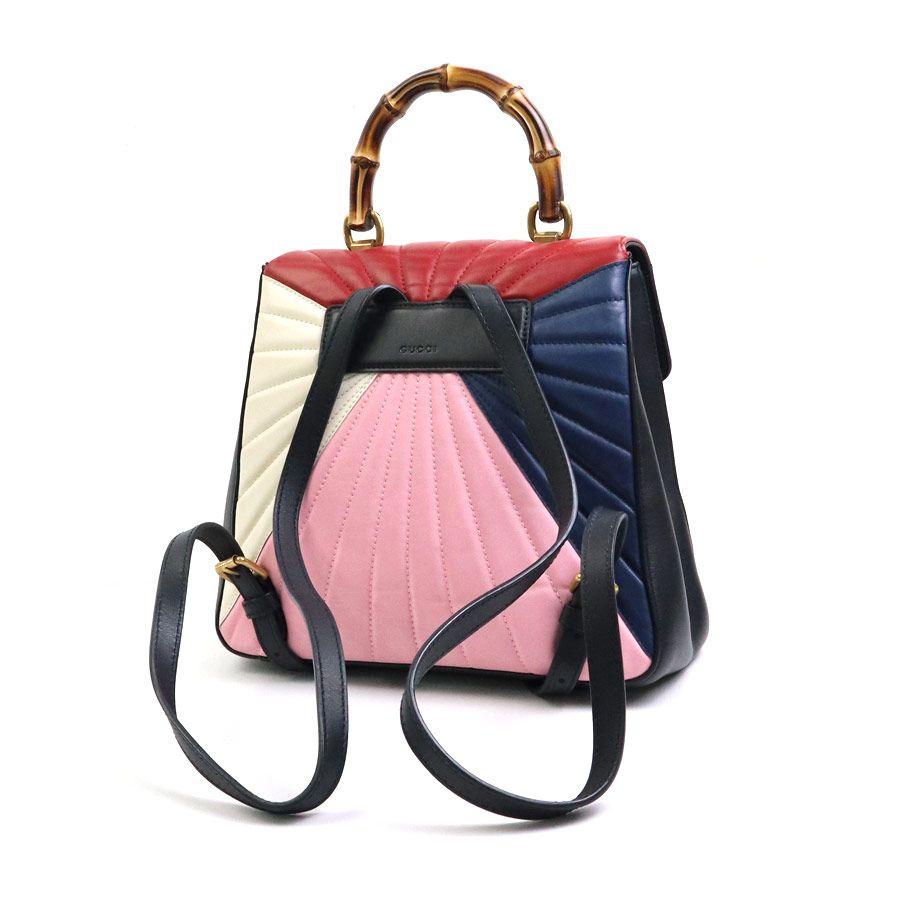 グッチ GUCCI リュック クイーンマーガレットバンブーバックパック