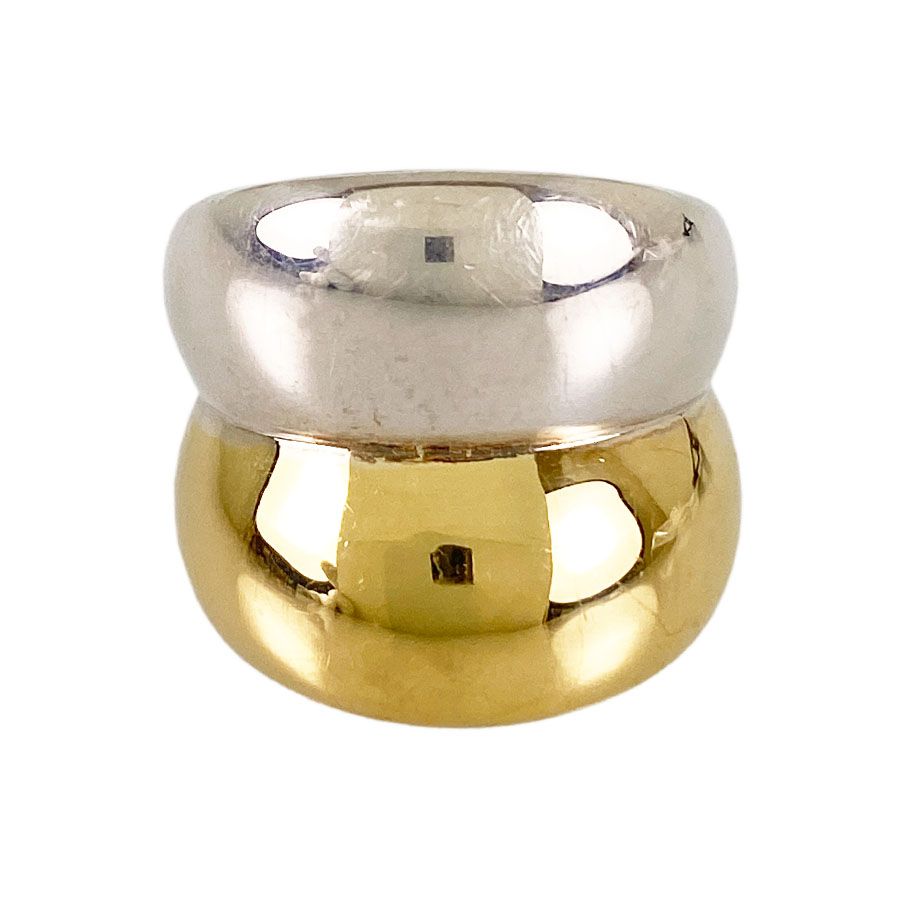 ジョージジェンセン Georg Jensen リング K18YG Sv925 15号(55