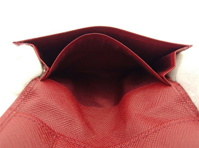 バーバリー カードケース 名刺れ レディース チェック レッド レザー BURBERRY L3907