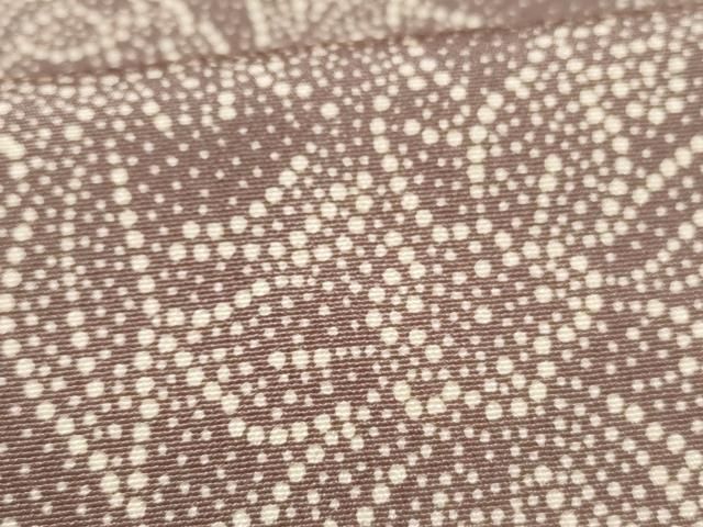 平和屋着物▽上質な小紋 単衣 枝花文 正絹 逸品 AAAZ9275fy 平和