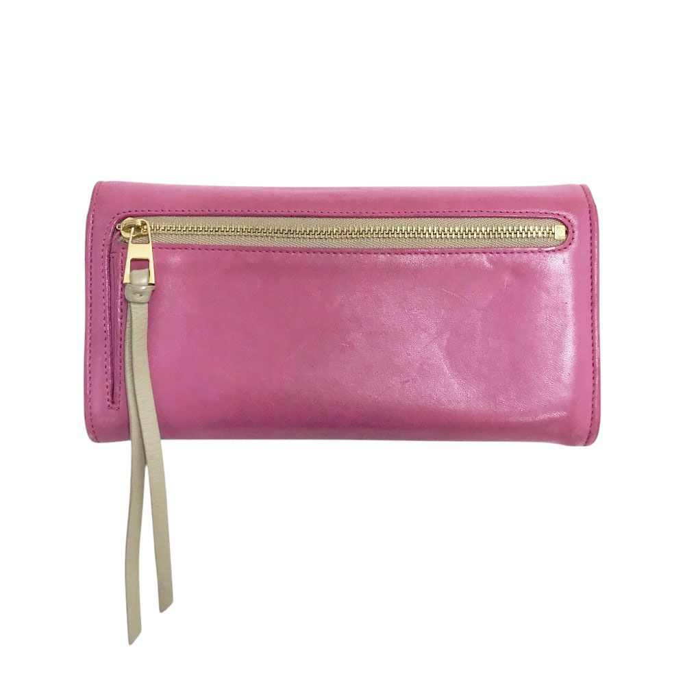 ピンク loewe 財布 アナグラム LOEWE ピンク ロエベ 三つ折り財布