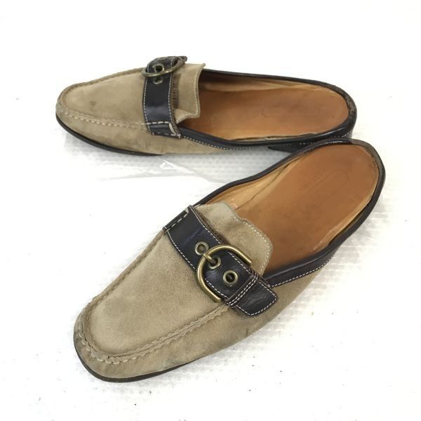 イタリア製☆COACH/コーチ☆スエードレザー/サボサンダル【7.5/メンズ 