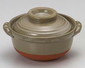 和食器 ス409 178 京風白刷毛目ダルマ雑炊鍋