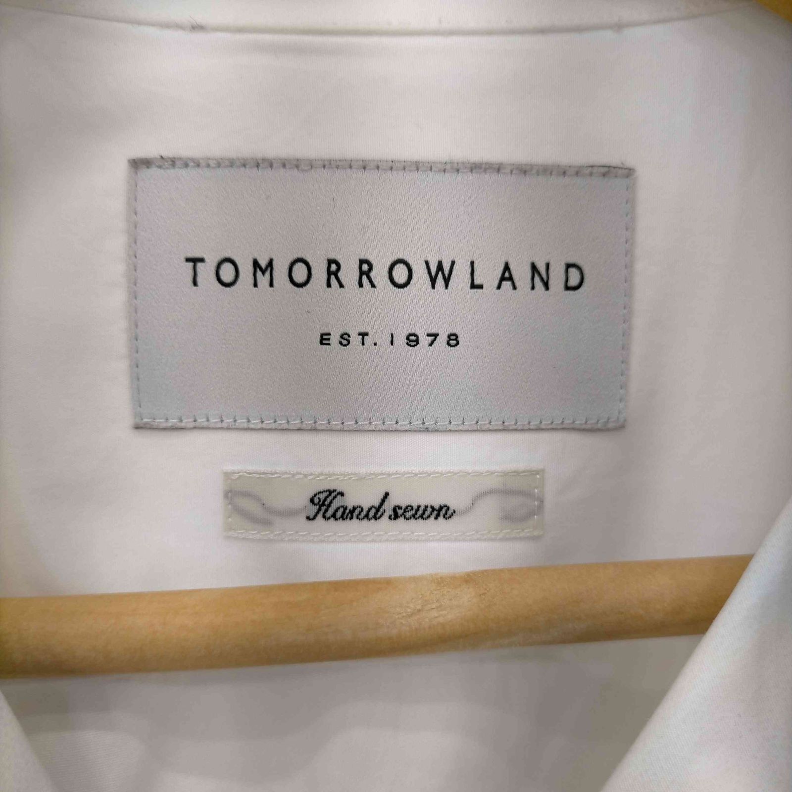 TOMORROWLAND オープンカラーシャツ S メンズ 高級コットン 美品