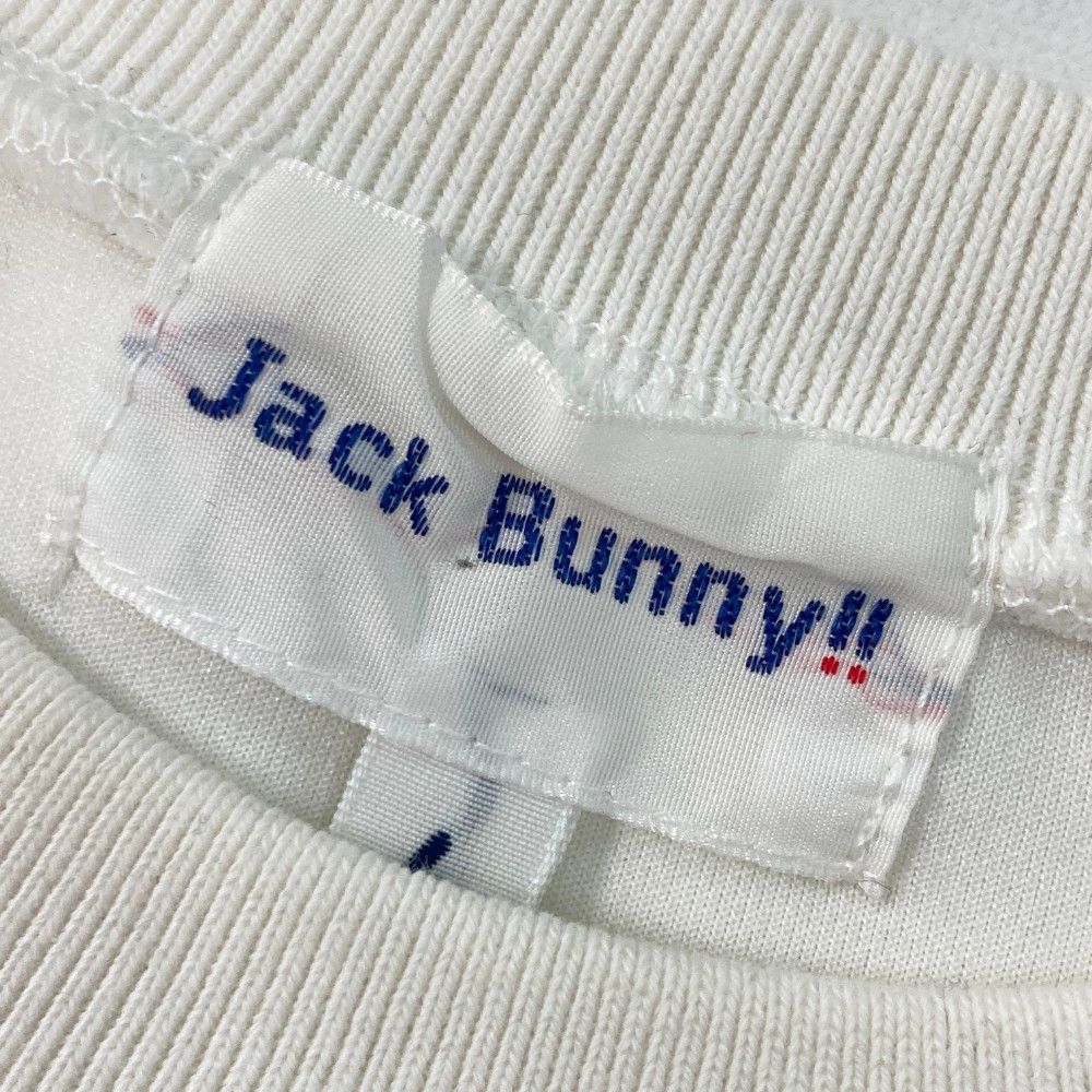 ▽▽ジャックバニー ゴルフウェア スウェット トレーナー 長袖 星ワッペン サイズ：5 JACK BUNNY ジャックバニー 長袖 スウェット