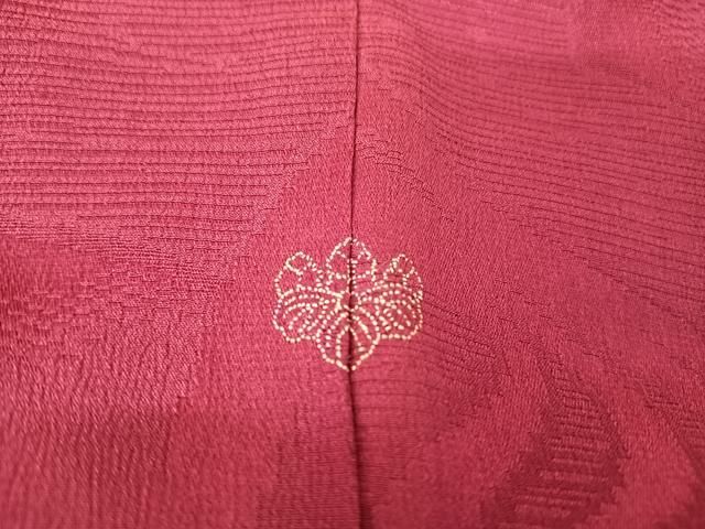 平和屋着物○アンティーク 大正ロマン 訪問着 駒刺繍 檜扇花文 金糸