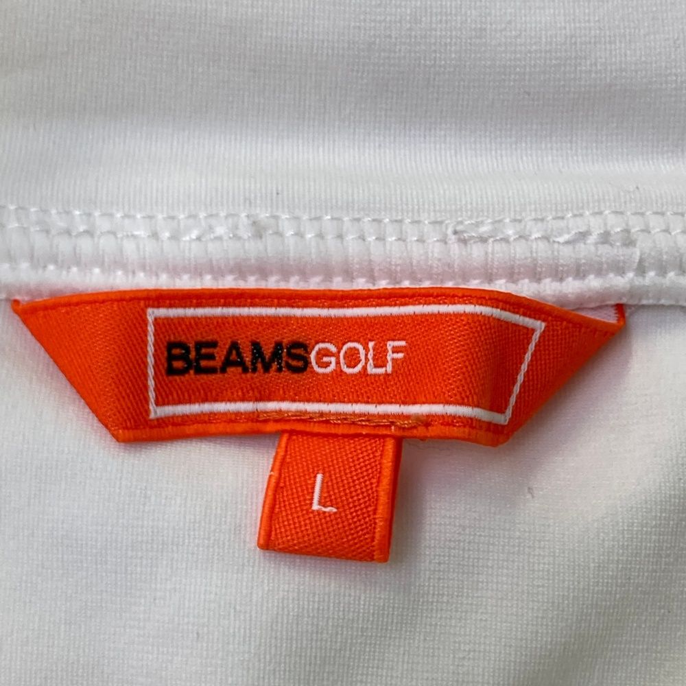 サイズ：L BEAMS GOLF ビームスゴルフ 2023年モデル ハイネック長袖Tシャツ  ホワイト系 [240101488800] ゴルフウェア メンズ ストスト サイズ：L BEAMS GOLF ビームスゴルフ 2023年モデル ハイネック