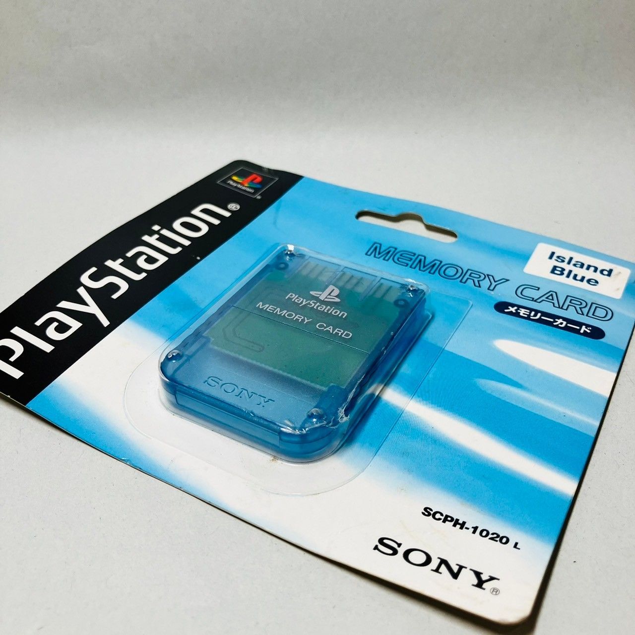 ◇【未使用】 SONY PS メモリーカード Island Blue ブルー 青 MEMORY