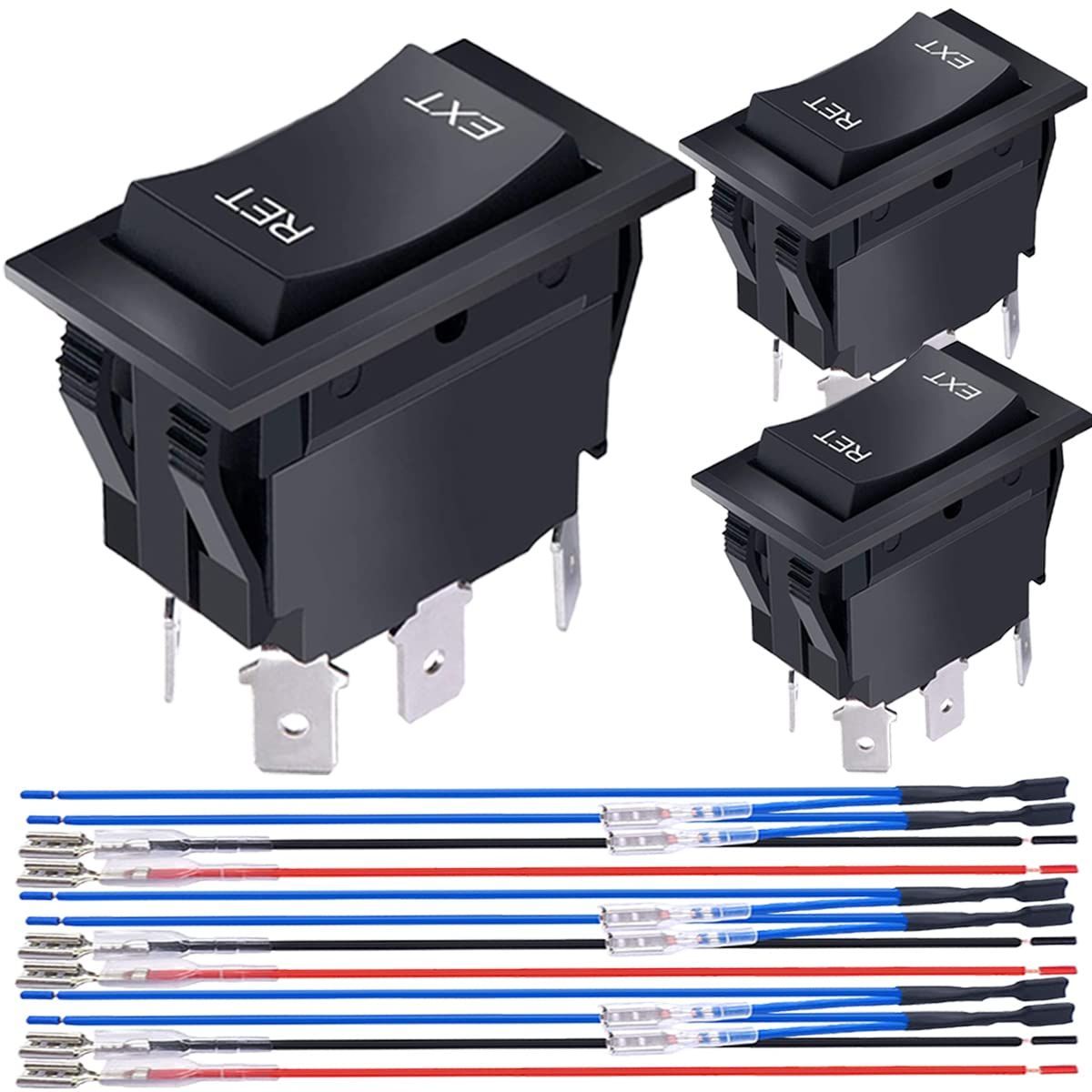 人気商品MKBKLLJY 3個 DC 12V 20A 極性リバーススイッチ