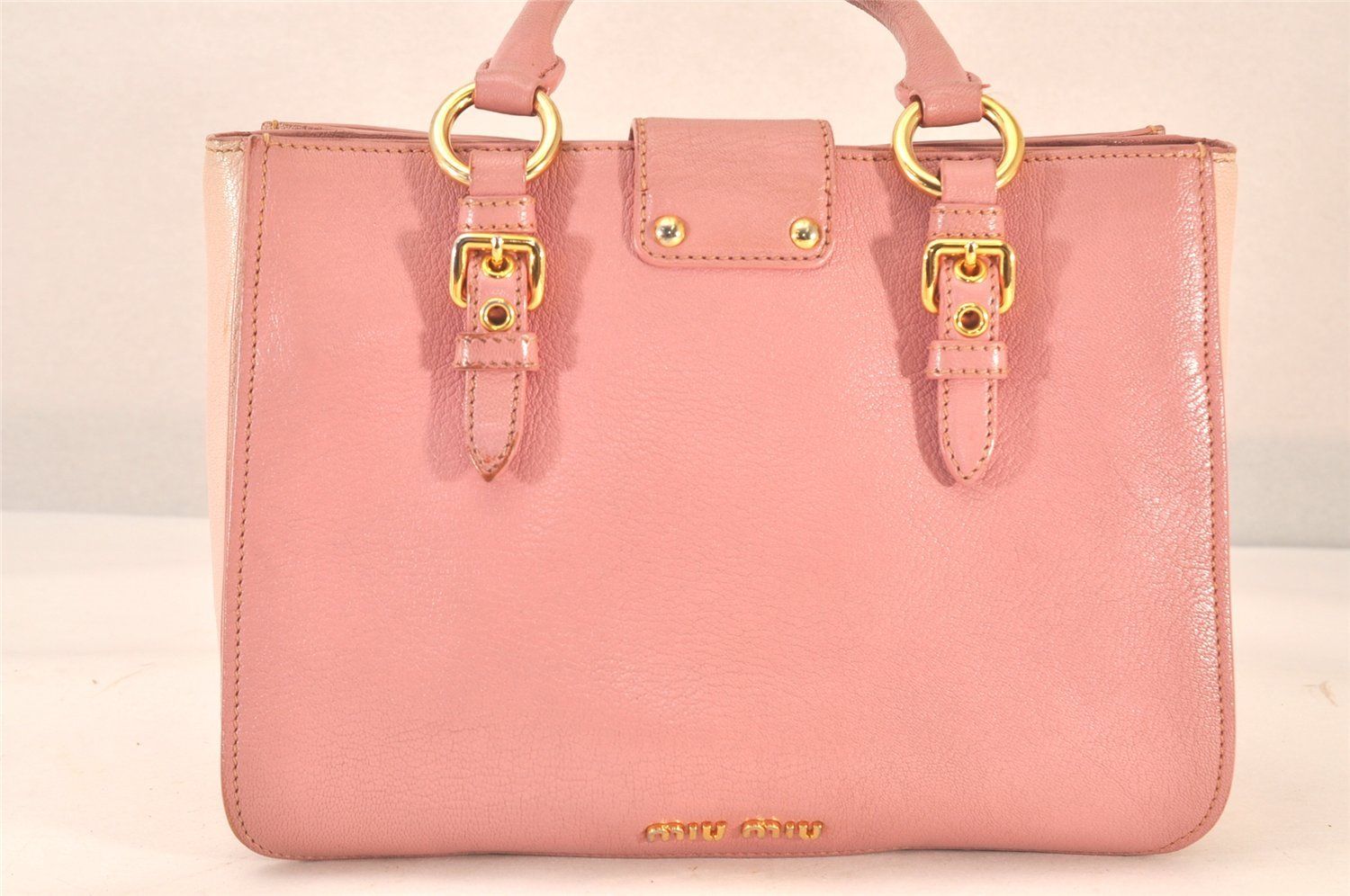 MIU MIU ピンク レザー 2wayショルダー&ハンドバック