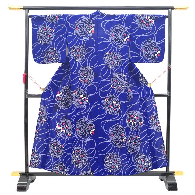 中古品　有松絞り　浴衣 中古】 夏物 本場有松鳴海絞り 浴衣 リサイクル 有松 ゆかた