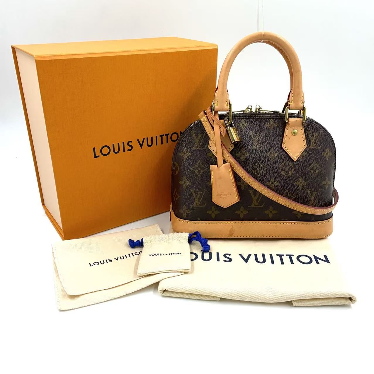 LOUIS VUITTON アルマBB モノグラム モノグラム レザー×PVC