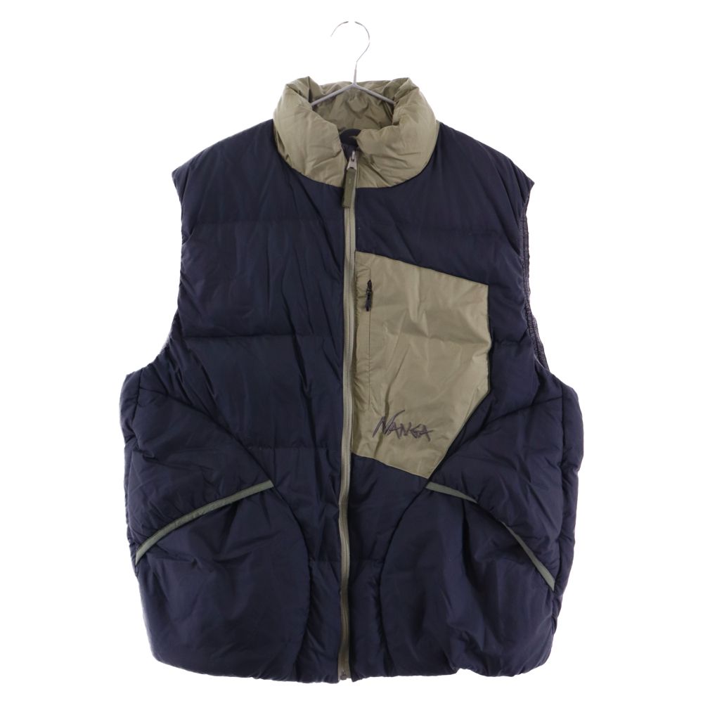 NANGA (ナンガ) MAZENO RIDGE VEST マゼノリッジ ダウンベスト カーキ/ブラック ND2241-1A024 - メルカリ