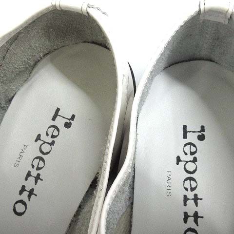 レペット Repetto ジジ ZIZI オックスフォード シューズ パテントレザー 牛革 VX377V ホワイト 白 36.5 約23cm 新品同様