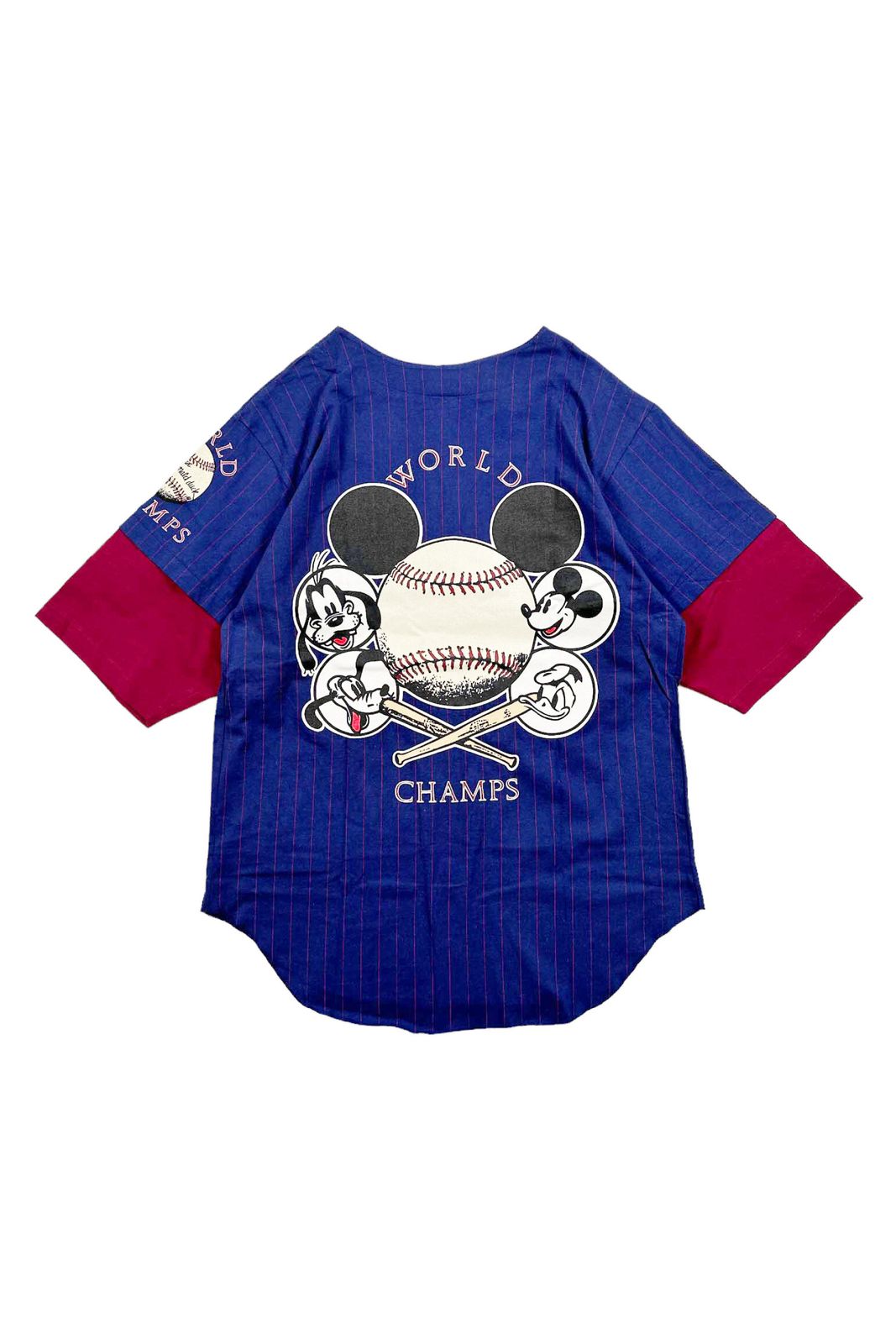 90's DISNEY STORE ディズニー ベースボールシャツ 90's Made in USA THE DISNEY STORE baseball shirt ディズニー
