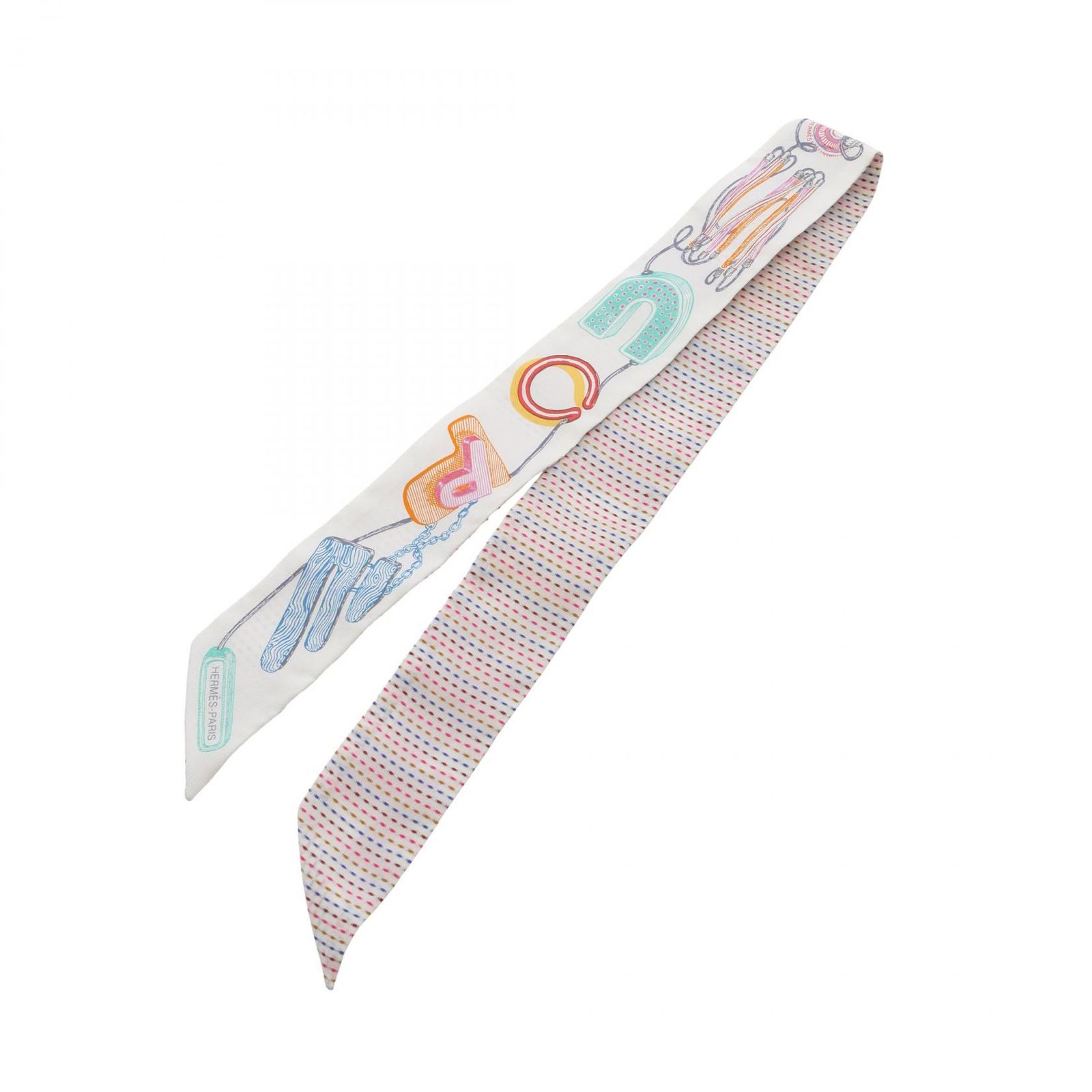今週の新着アイテム HERMES エルメス ツイリー CHEVALOSCOPE NEON スカーフ - メルカリ 小物