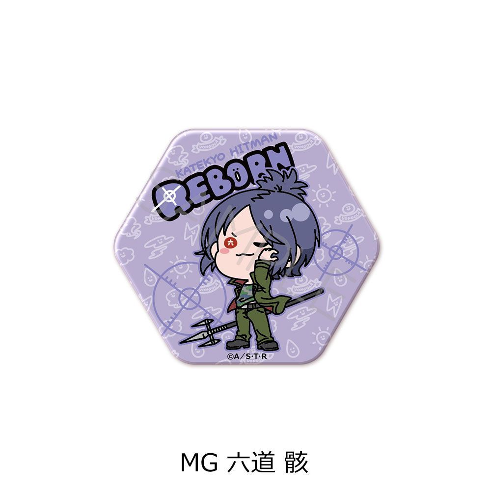 新品・公式】家庭教師ヒットマンREBORN! 六角形缶バッジ MG 六道