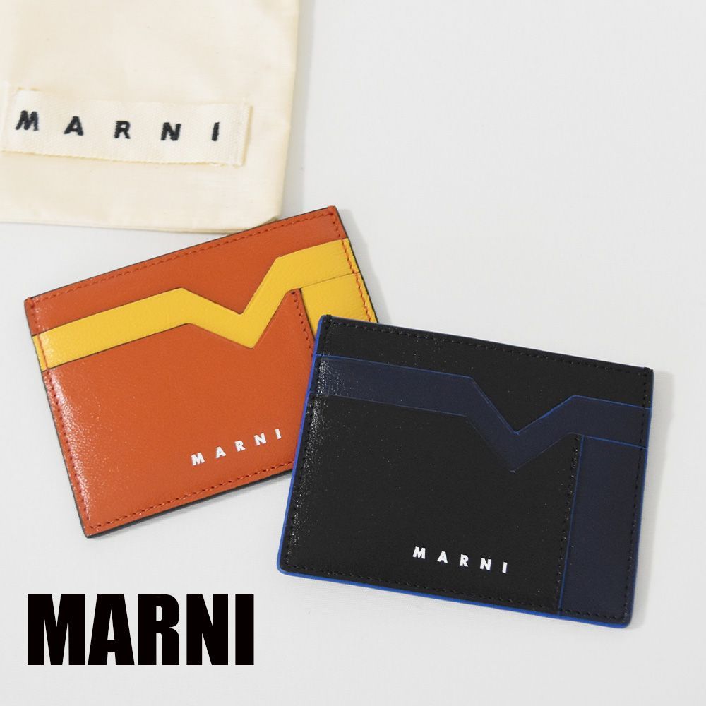 マルニ カードケース 名刺入れ メンズ MARNI 本革 PFMI0041 - メルカリ