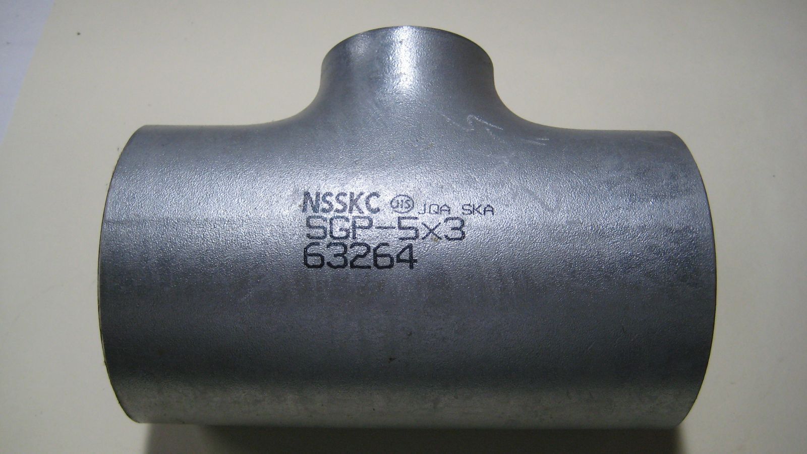 白 溶接 T 5”ｘ3” 125Ａｘ80Ａ