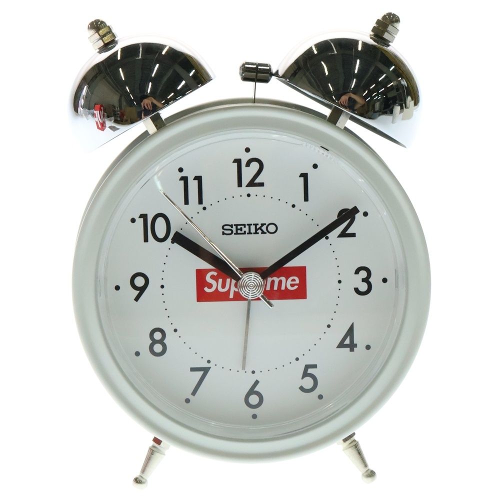 SUPREME (シュプリーム) 22AW ×SEIKO Alarm Clock セイコー ボックスロゴ 目覚まし時計 ホワイト