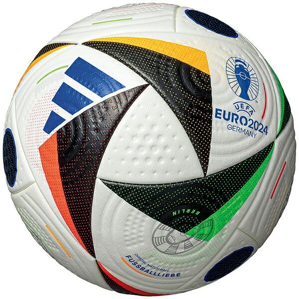 【新品未使用】アディダス サッカーボール プロ 5号球 UEFA EURO2024 公式試合球 FIFA Quality Pro. 国際公認球 サーマルボンディング 化粧箱入り AF590 フットボール