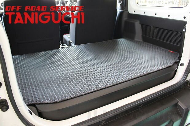 【ORS タニグチ】 ラゲッジマット ジムニー JB64W (XC・XLグレード) シエラ JB74W OFF ROAD SERVICE TANIGUCHI レッドステッチ　ラバーマット