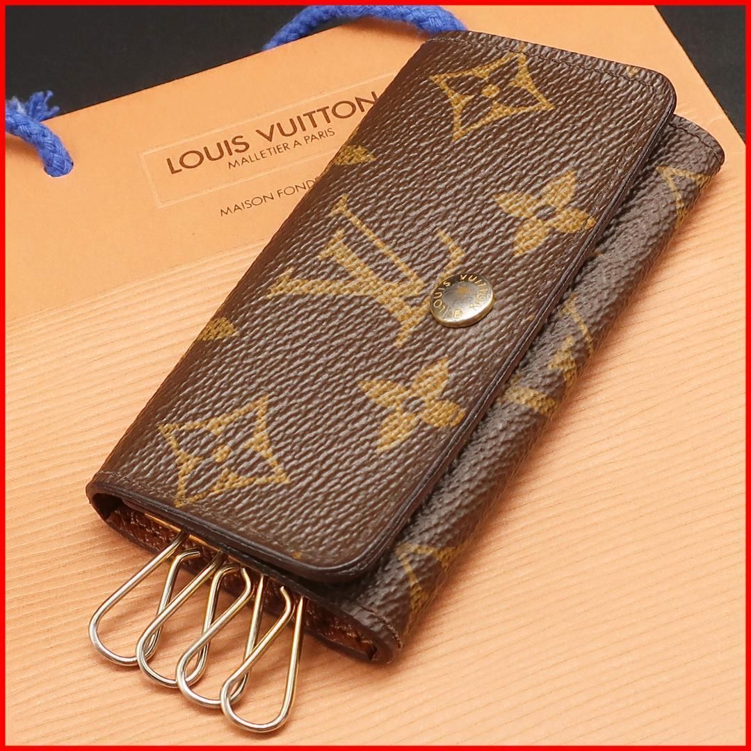 ヴィトン Louis Vuitton キーケース Key case ミュルティクレ4 モノグラム Monogram フランス製 Shopper Authentic Mint