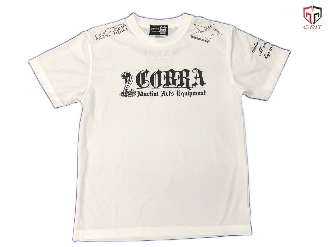 COBRA TRAINING DRY TEE 1705 COBRA LOGO  WHITE