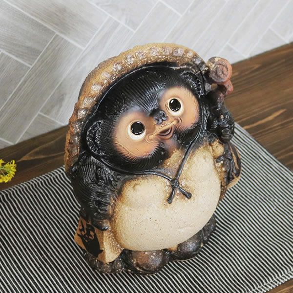 信楽焼 たぬき 置物 高さ27cm 陶器 9号古信楽福狸 ta-0331 信楽焼 たぬき 置物 高さ27cm 陶器 9号古信楽福狸 ta-0331