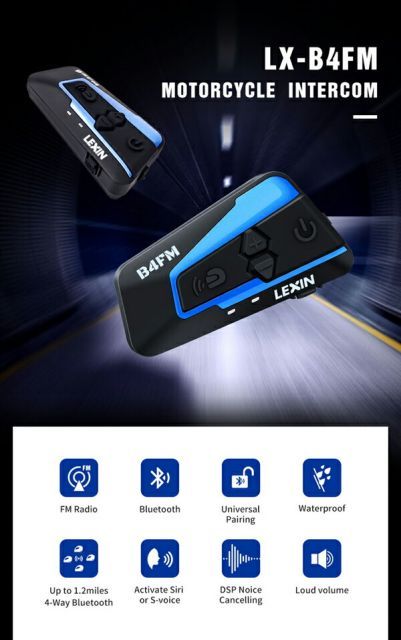 インカム LXB4FM コスパ良好、必要十分なインカム！LEXINのLXB4FM | RidersRoom