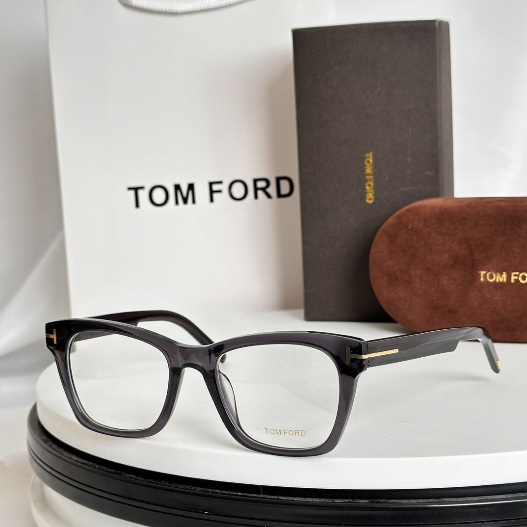 Tom Ford トムフォード アジアンフィット Tロゴ メガネ TF5886-B