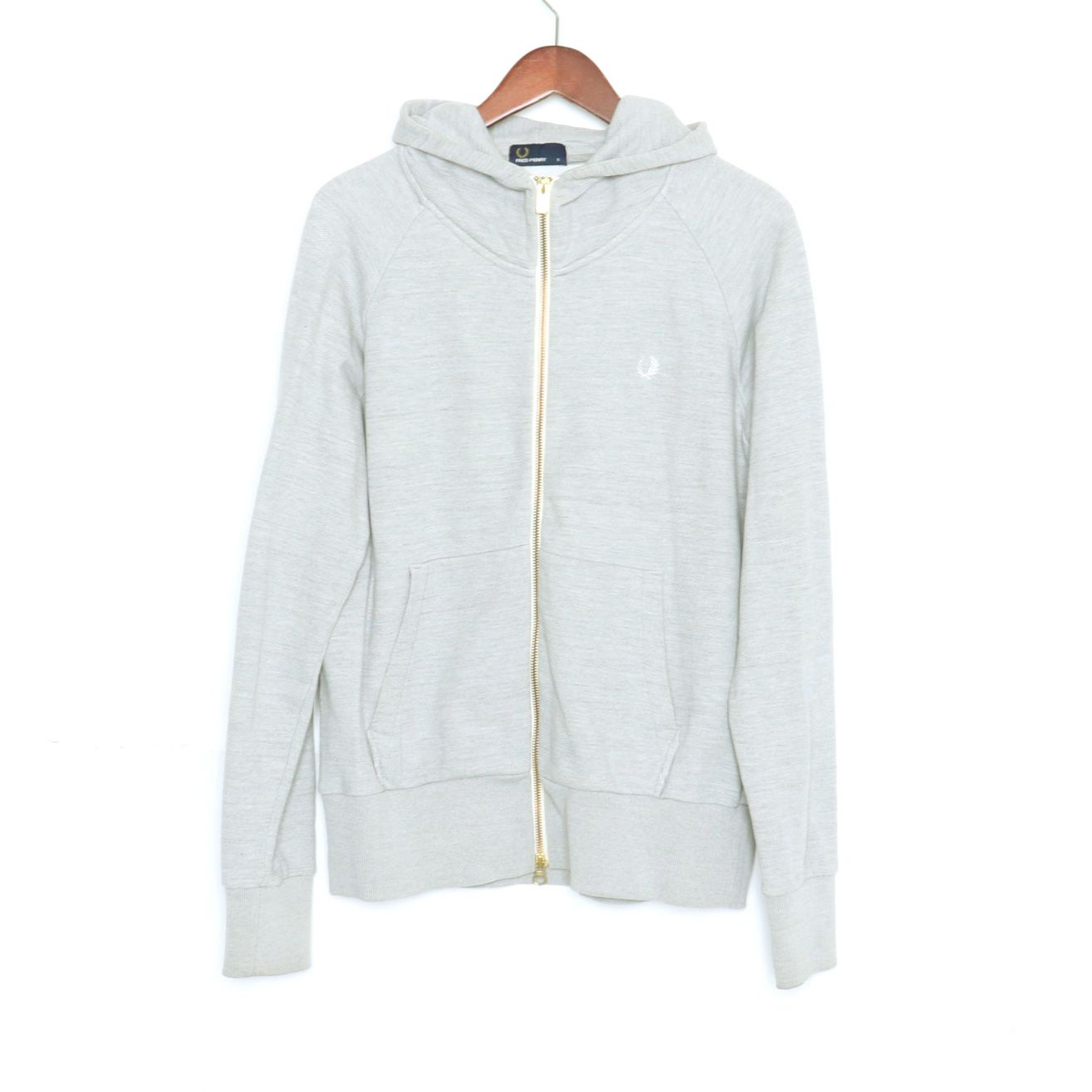 フレッドペリー FRED PERRY ジップパーカー グレー S - メルカリ