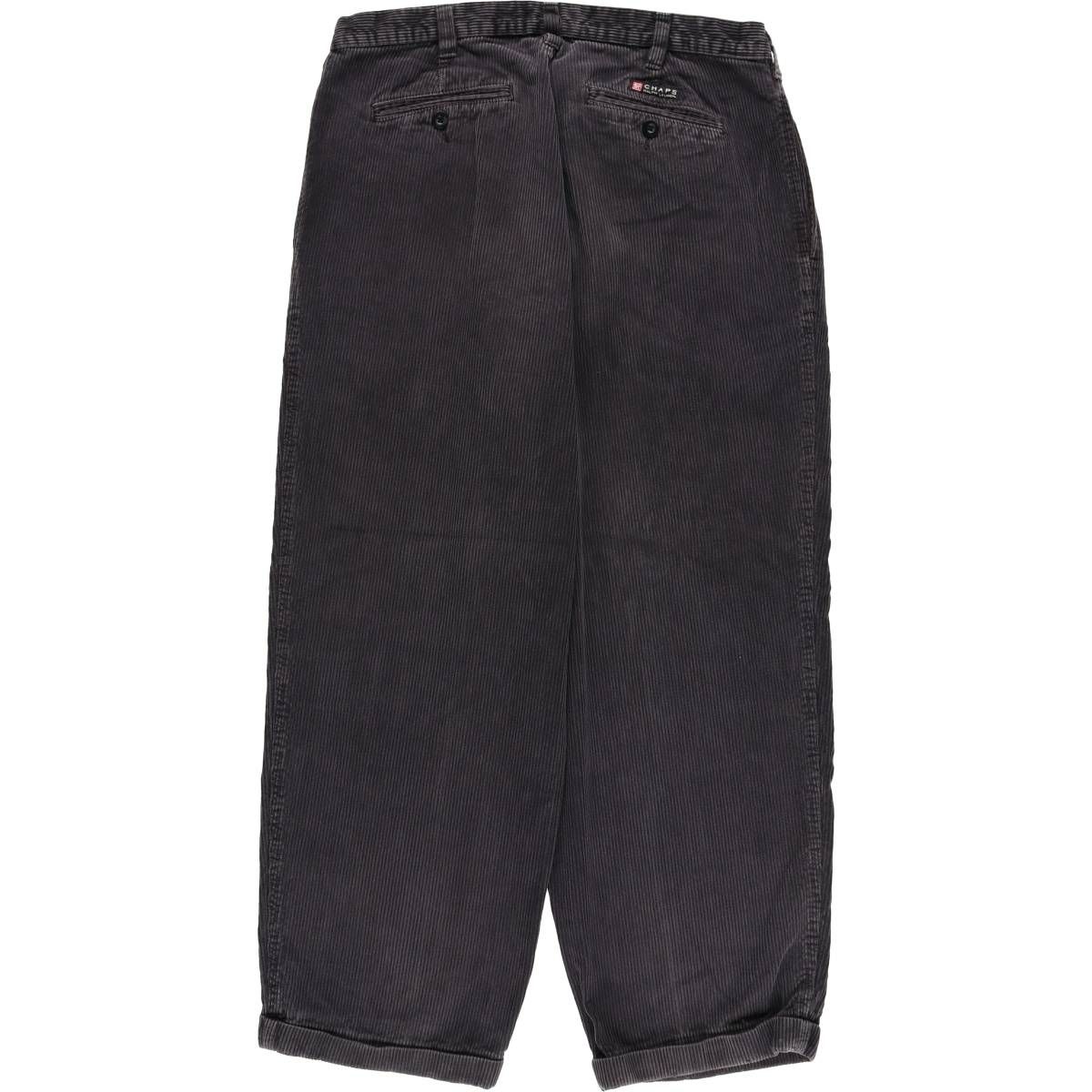 古着 90年代 ラルフローレン Ralph Lauren CHAPS チャップス ツータック コーデュロイパンツ メンズw33相当 ヴィンテージ eaa583081