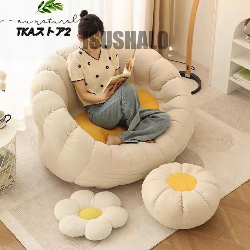 r908r100 優雅なフォルム ロココ調シングルソファ オットマン セット