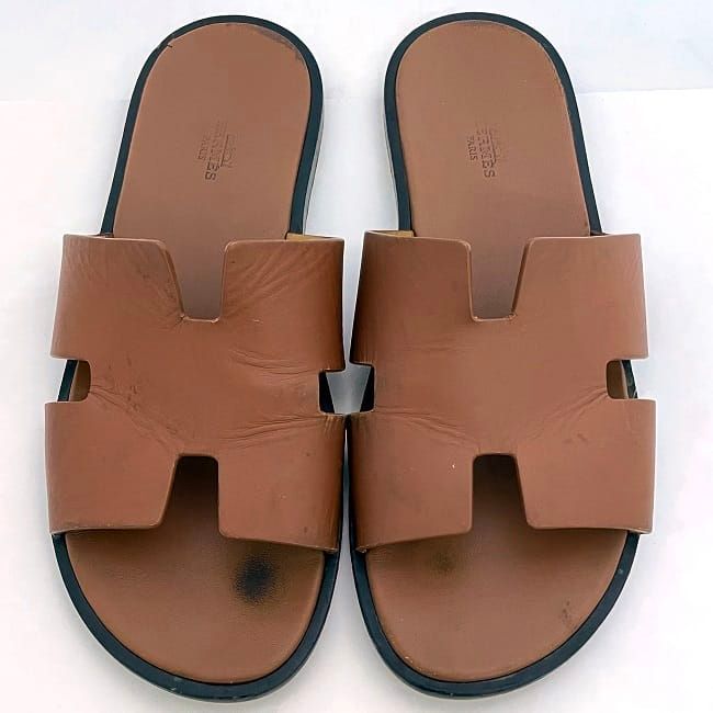 エルメス イズミール サンダル ブラウン HC 041141ZH 2304 - メルカリ 